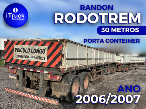 Rodotrem Randon Porta Conteiner 30 M. Ano 2006/2007 = Bitren