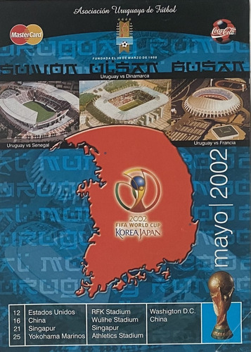 Folleto De Partidos Gira Pre-mundial Korea Japón 2002, Ez2c1