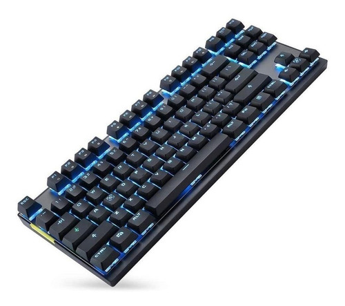 Imagen 3 de 3 de Teclado gamer inalámbrico Motospeed GK82 QWERTY Outemu Blue inglés US color negro con luz 6 colores