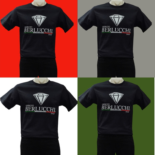 Playera Giorgio Berlucchi Cuello Redondo Color Negro Hombre