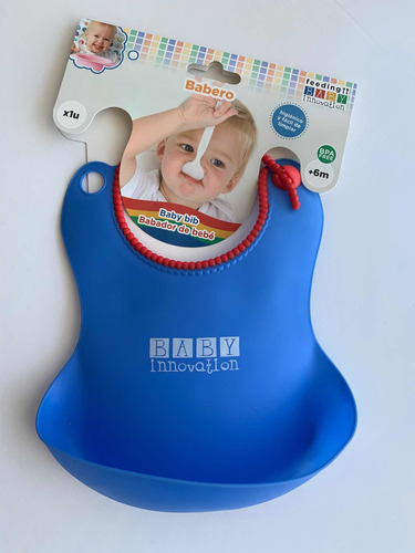 Babero De Silicona Con Bolsillo Baby Innovation