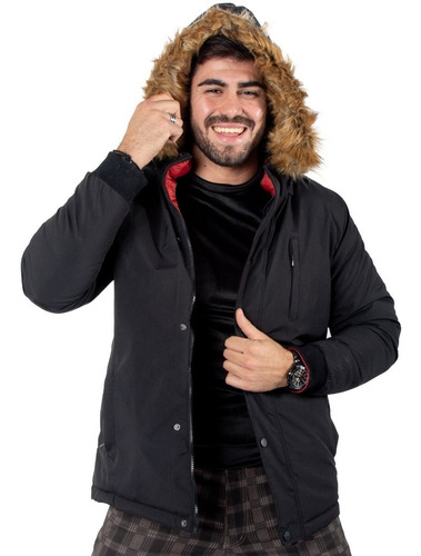Imagen 2 de 8 de Campera Parka Hombre Impermeable Reversible Jamens Importada