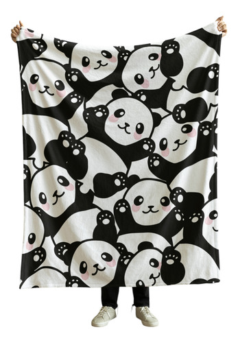 Cobija Frazada Manta Yo Soy La Señora Loca De Los Perros Ositos Panda Frazada Ligera 110x160cm