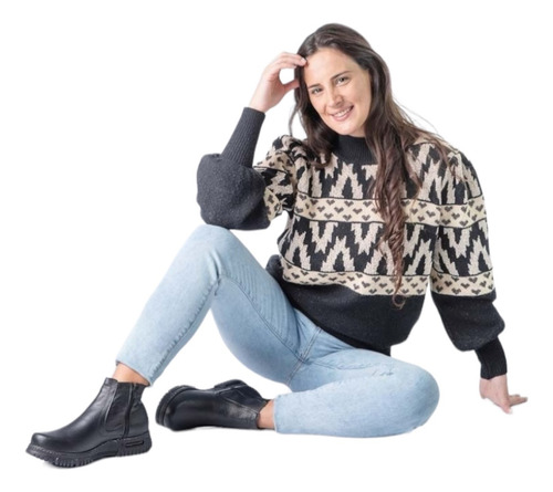 Sweater Tejido Corazón Pullover Importado Corazones Bremer 