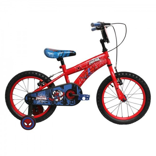 Bicicleta Lahsen Spiderman Aro 16 Roja