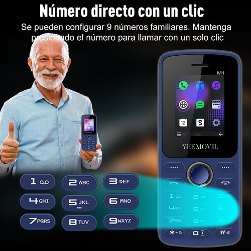 M1 Telefono De Basicos Twl Para Personas Mayores De Tapa Basico Dual Sim Economico