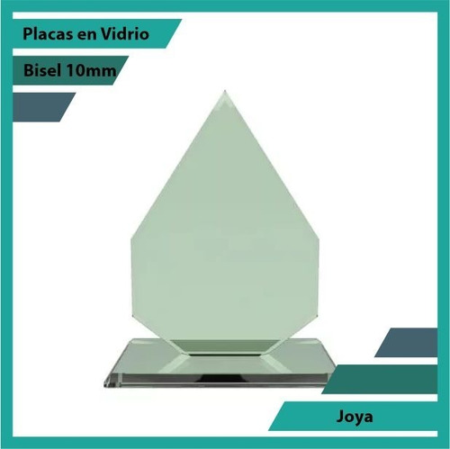 Placas Conmemorativas En Vidrio Joya Plano