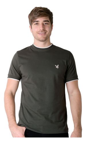 Playera Hombre Basico Camiseta Verde Stfashion 61705000