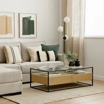Comprar Mesa De Centro Industrial 2 Cajones Manila  Duna Tu Mesita