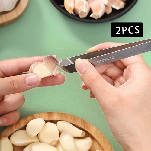 2 Pieces Garlic Peeler Kitchen Gadgets Bone Tweezers Serving