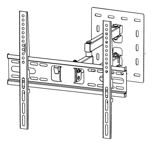 Soporte Base Pared Móvil Con Giro Tv 32 37 40 42 43 49 50 55