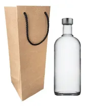 Comprar Bolsa Papel Kraft 11x11+34 Botella Termos Con Envío 100 Pz!