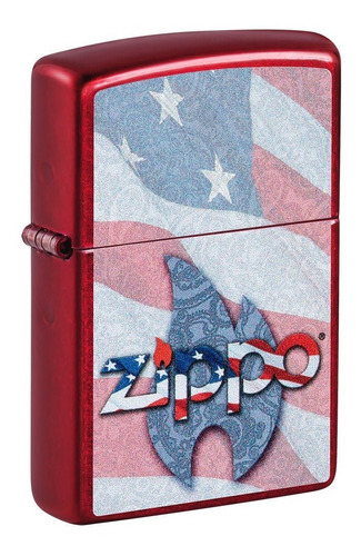 Encendedor Zippo 49781 Bandera Usa  Yesquero Original