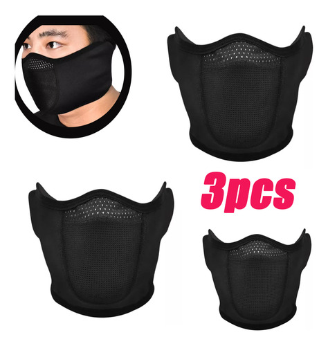 Funda Facial De 3 Piezas Para Deportes Al Aire Libre Y Motoc