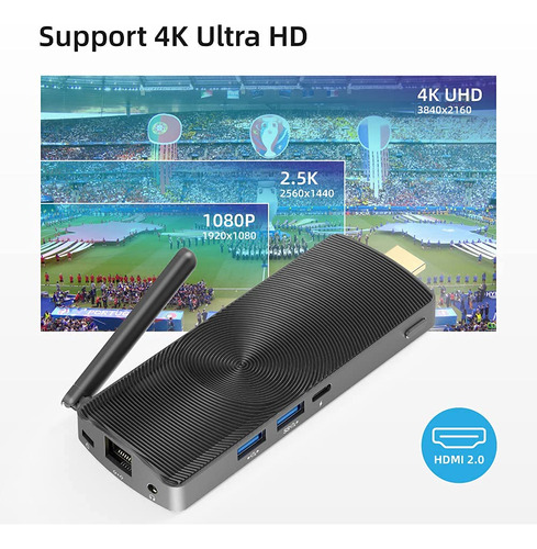 Mini Pc Stick Mele Pcg02 J4125, 8 Gb De Ram, 128 Gb, Ssd, Wi