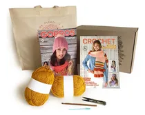 Comprar Kit Crochet Revistas Tejido Accesorios Invierno + Materiales