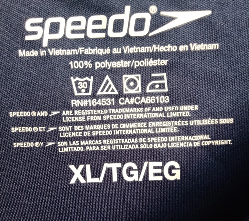 Playera De Hombre Speedo, Talla Xl, Blue