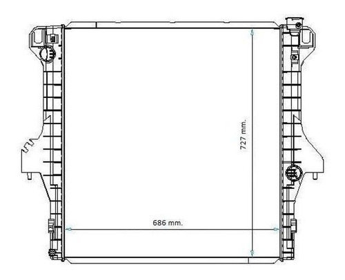 Radiador Dodge Ram 1500 2500 2.9 5.9 Slt Desde 2007