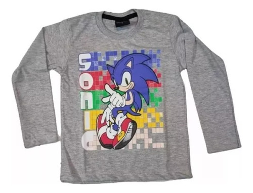 Remera Sonic Niño Gamer Retro Vintage 