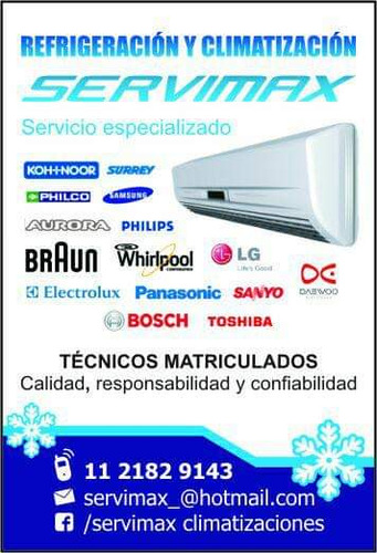 Reparacion E Instalacion Aire Acondicionado Split,portatil