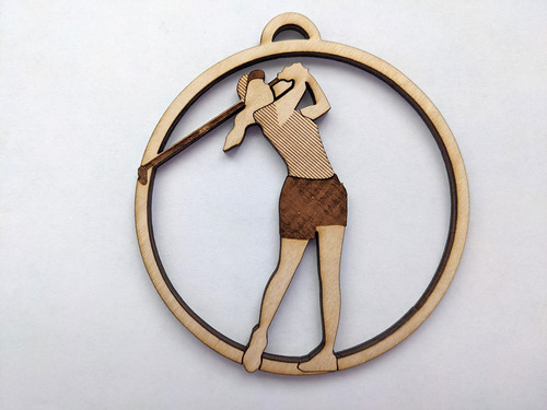 Golf Christmas Ornament/female Golf Swing/gift For Golfer