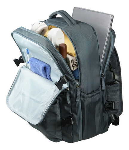 Mochila Para Viagens Trip Em Poliéster 290d Ntk Cor Cinza