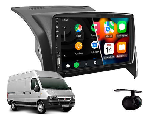 Central Multimidia Mp5 Android Auto Fiat Ducato 2010 2011