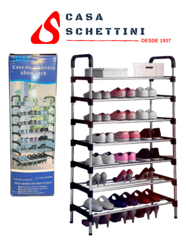 Rack Organizador Desarmable Zapatos Calzado 6 Estantes
