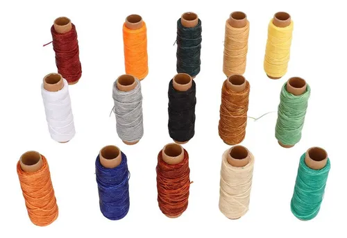 Hilo Encerado For Pulseras 15 Piezas, 15 Colores, 50 Metros