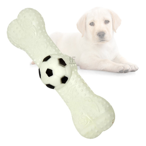 Brinquedo Mordedor Para Pet Cachorro Osso/bola Com Som