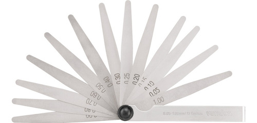 Calibre De Folga Mecânico 0,05mm A1,00 Mm 13 Lâminas Vonder