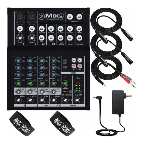 Mix Serie Mezclador Compacto 8 Canal Audio Monoprice 3 Pie