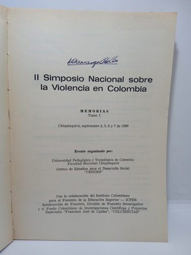Imagen 3 de 6 de Ii Simposio Nacional Sobre La Violencia En Colombia - Guadal