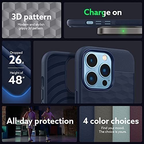 Imagen 6 de 7 de Funda Caseology Parallax Para iPhone 13 Pro - Azul