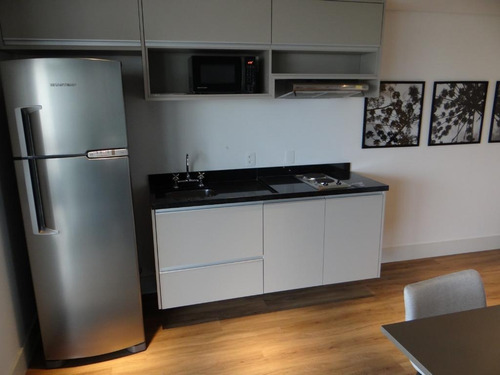 Imagem 13 de 23 de Lindo Apartamento, 61m2, 01 Dormitorio Com Suite E Lavabo, Sacada Envidracada, Vista Para Ponte Estaiada. Totalmente Mobiliado Com Cama, Eletodomestic - Ap15256