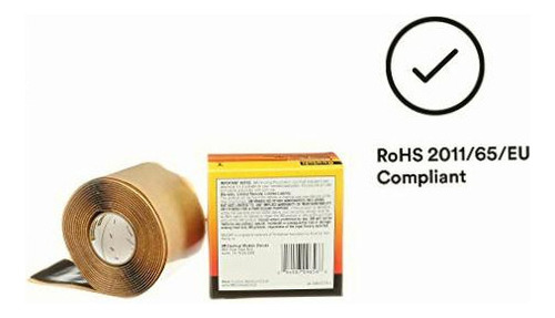 Scotch(r) Rubber Mastic Tape 2228, 2 In X 10 Ft, Black, 1