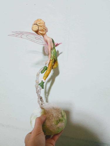 Tinkerbell Porcelana Fría Adorno De Torta