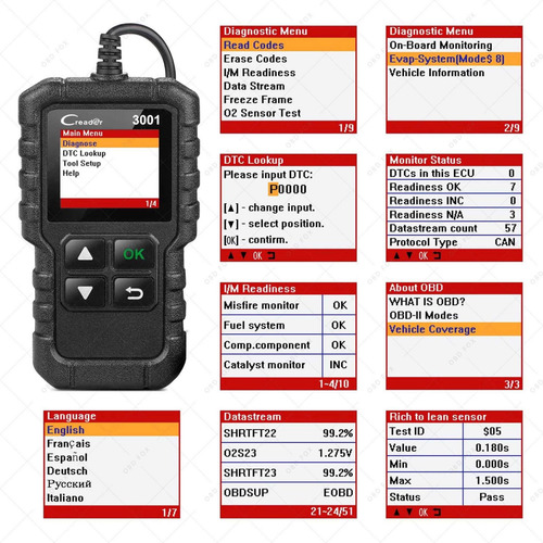 Imagen 5 de 7 de Escaner Automotriz Launch Scanner X431 Creader 3001 Obd2