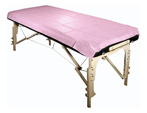 . Sábanas No Tejidas Para Cama Desechables, Color Rosa