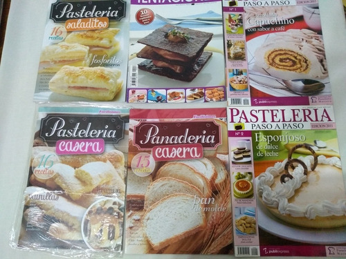 Lote X 6 Revistas Pasteleria Casera Paso A Paso Dulces Salad