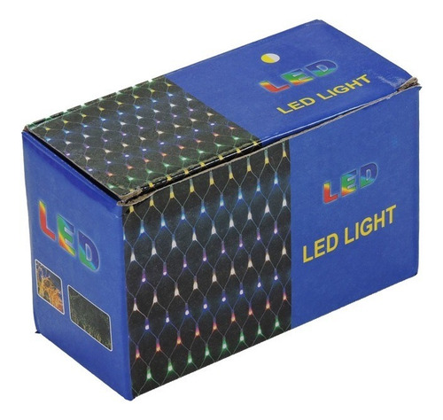 Imagen 2 de 6 de Cortina De Luces Led Red 1,50 Metros 1,50 Metros Luz Calida