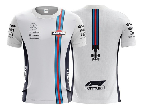 Camisa Camiseta Jersey Uniformes Williams Martini Formula 1