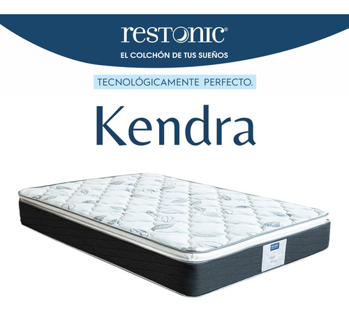 Colchón King Size Más Box Restonic Kendra, Firmeza Media Rs