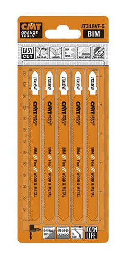 Hojas Para Sierras Caladoras Cmt Código Jt318vf-5