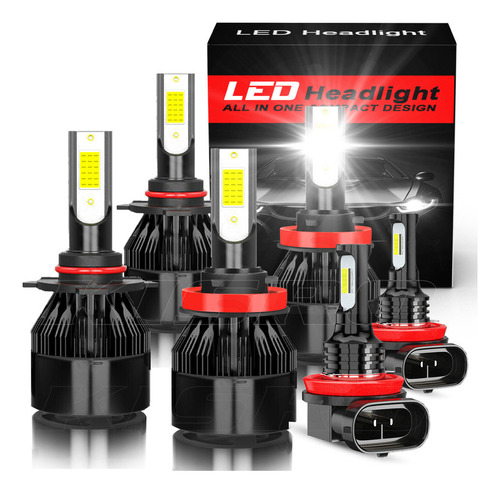 9005 H11 H8 Para Ford Faros Kit Led Hace High/bow