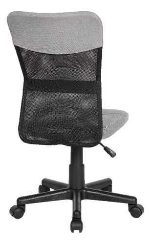 Imagen 3 de 5 de Silla Para Oficina Escritorio Evolucion En Malla Y Paño Gris