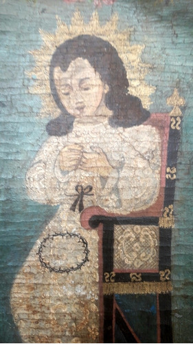 Oleo Niño Jesus Arte Altoperuano Pintura Religiosa Estilo Co