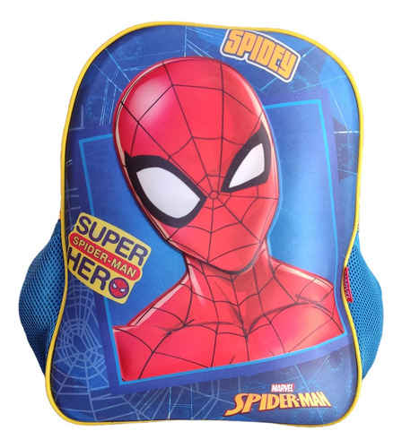 Mochila Primaria Escolar Niño Niña Spiderman 100% Color Rojo