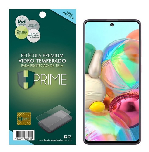 Imagem 1 de 4 de Pelicula Hprime Samsung Galaxy A71 Vidro Temperado Asahi 9h