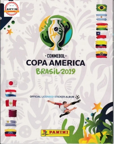  Álbum Copa América Brasil 2019 Completo A Pegar Panini
